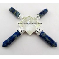 Lapis Lazuli & Crystal Quartz Pyramid Energy Generator